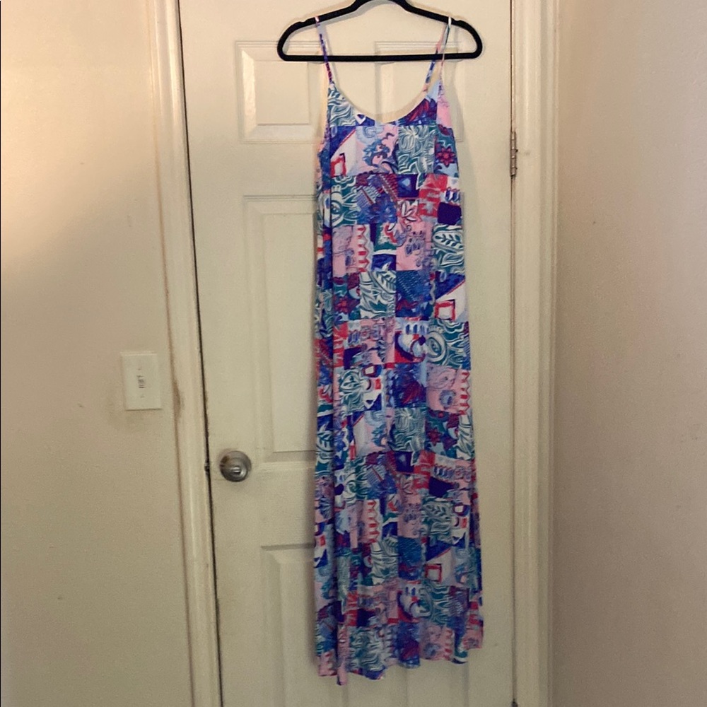 Emily Wonder Colorful Patchwork Maxi Dress
